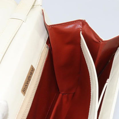Saint Laurent SAINT LAURENT Shoulder Bag Leather White Authentic ka743