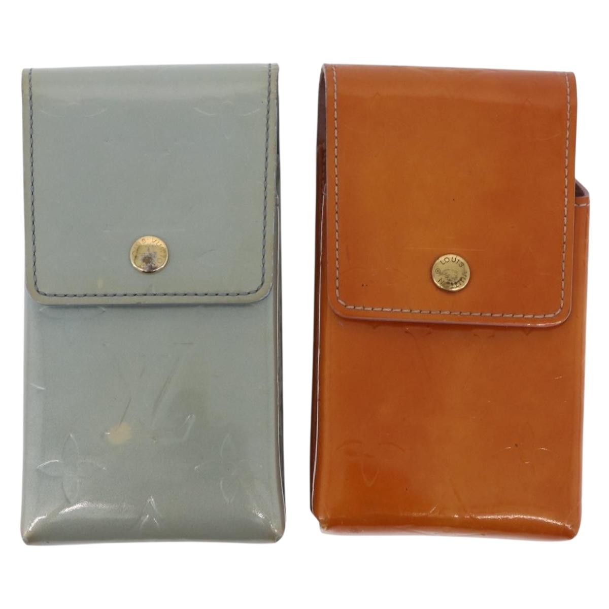 Louis Vuitton LOUIS VUITTON Vernis Cigarette Case 4 Set Bronze Pink Lavand LV Authentic 175001 Bag