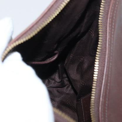 Coach Coach Shoulder Bag Leather Brown Gold Authentic 172666
