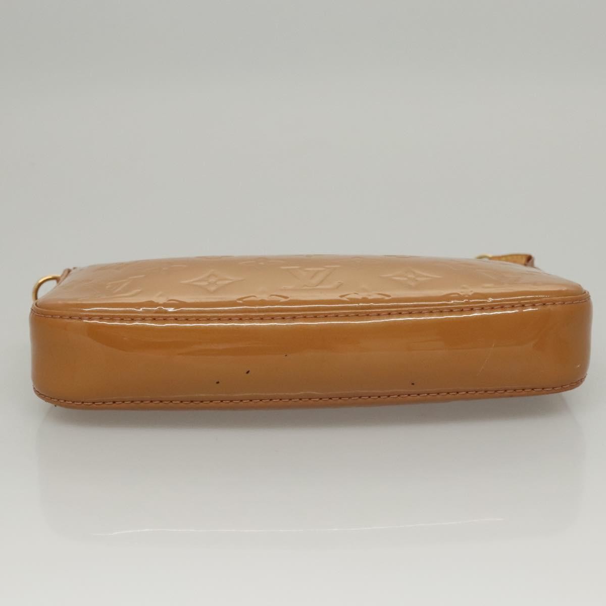 Louis Vuitton LOUIS VUITTON Vernis Pochette Accessoires Pouch Rose Velours M91575 Authentic 117712 Bag