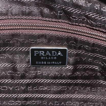 Prada PRADA Shoulder Bag Nylon Brown Authentic 162341