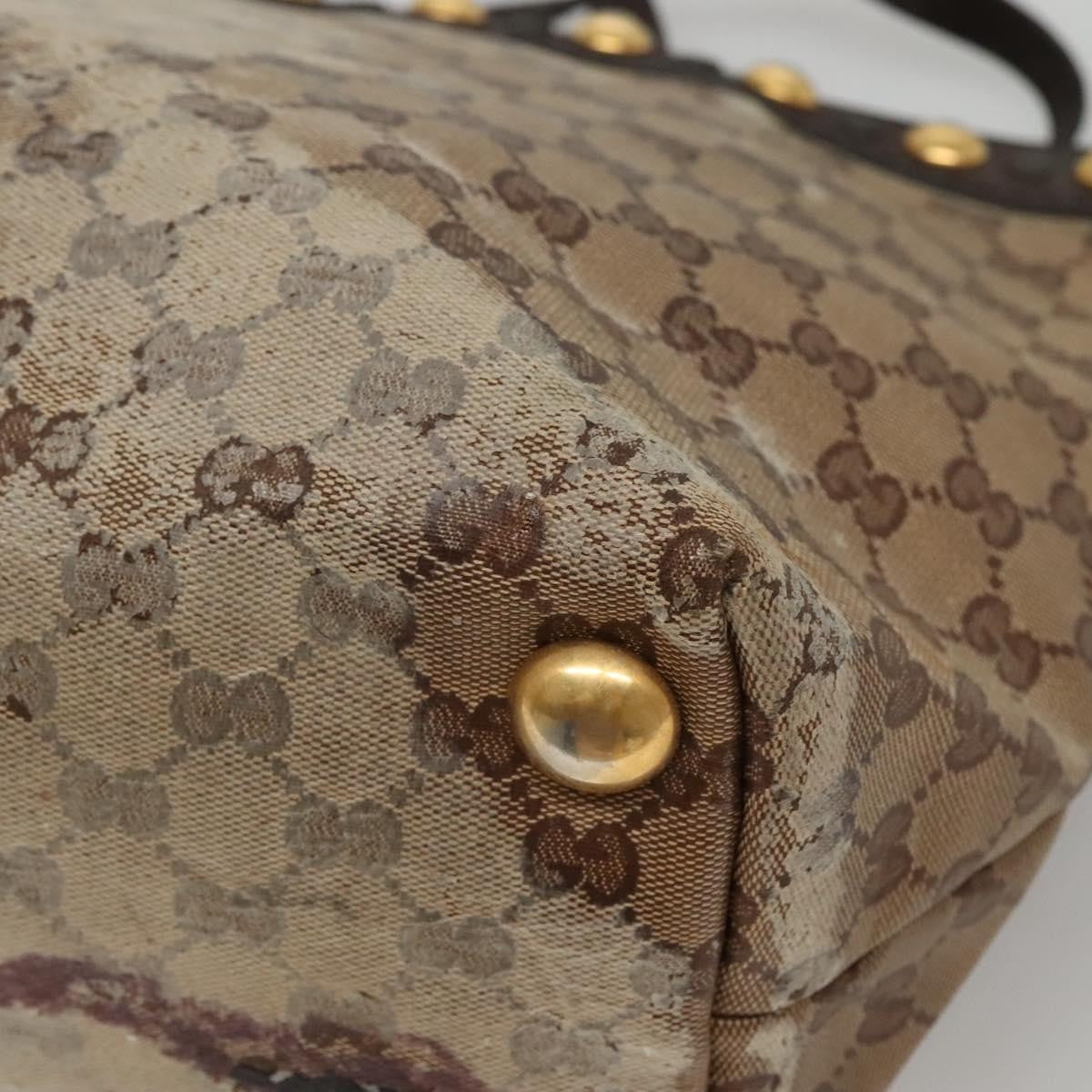 Gucci GUCCI GG Crystal Tote Bag Beige 207291 Authentic MX192