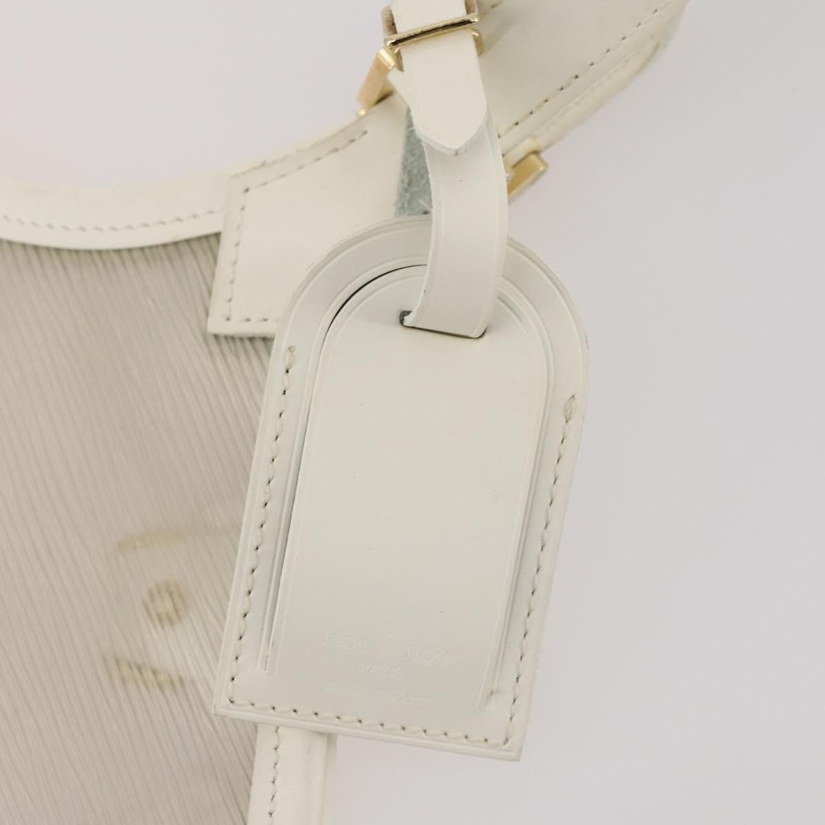 Louis Vuitton LOUIS VUITTON Epi Plage Via Bag Vinyl Leather Clear White M92153 LV Authentic bs33391