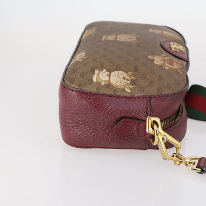 Gucci GUCCI Micro GG Supreme Doraemon Collaboration Bag PVC Beige 574886 Authentic 143965