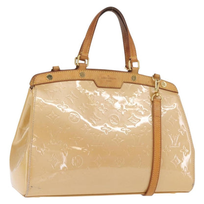 Louis Vuitton LOUIS VUITTON Monogram Vernis Blair MM Hand Bag Rose Velur M91588 Authentic BA10196
