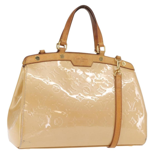 Louis Vuitton LOUIS VUITTON Monogram Vernis Blair MM Hand Bag Rose Velur M91588 Authentic BA10196