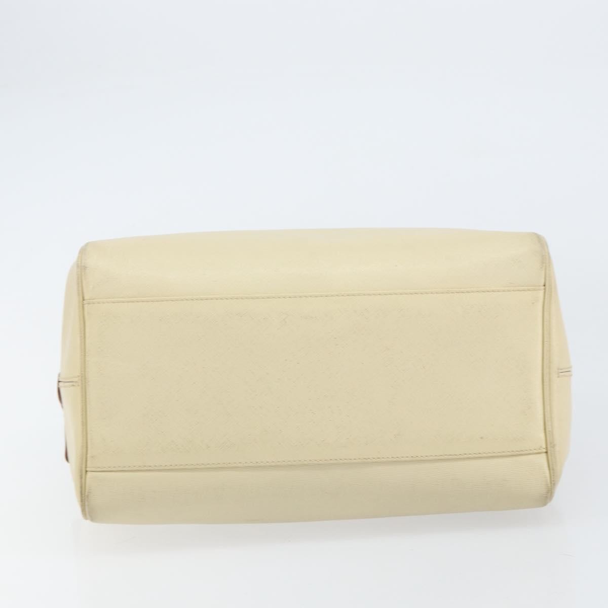 Prada PRADA Hand Bag Leather Beige Authentic BA8175