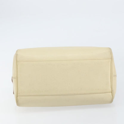 Prada PRADA Hand Bag Leather Beige Authentic BA8175