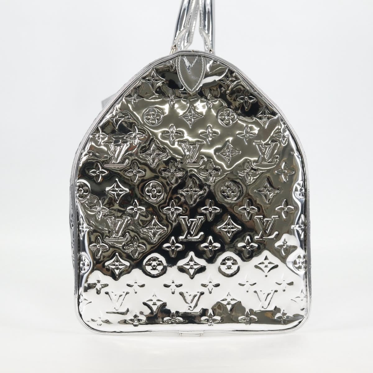 Louis Vuitton LOUIS VUITTON Monogram Miroir Keepall 55 Bag Silver Argent M95275 Authentic yk18156SM