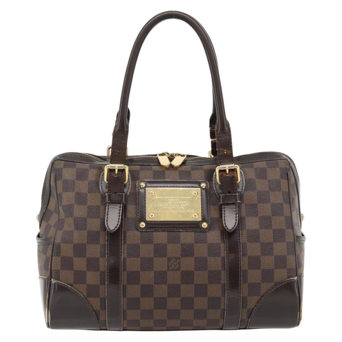 Louis Vuitton LOUIS VUITTON Damier Ebene Berkeley Hand Bag N52000 LV Authentic 180651
