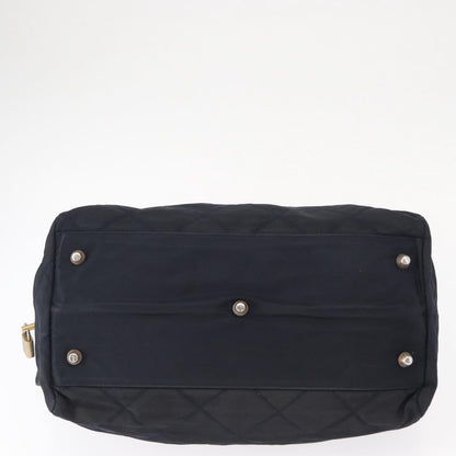 Prada PRADA Shoulder Bag Nylon Navy Gold Authentic 151665