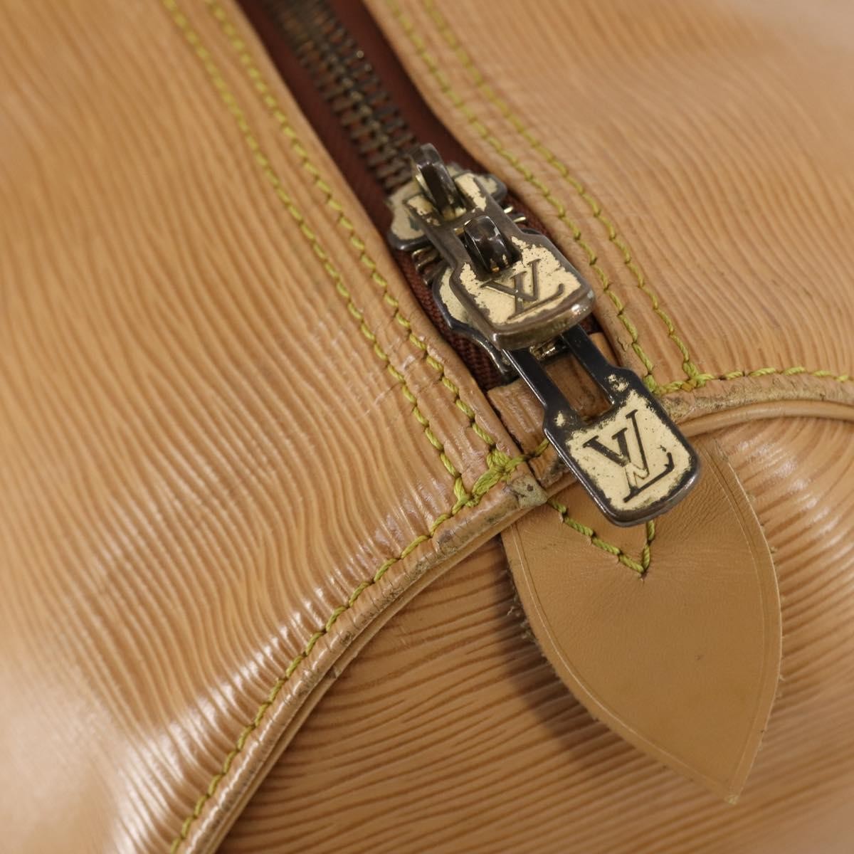 Louis Vuitton LOUIS VUITTON Epi Keepall 50 Boston Bag Beige M42941 LV Authentic hk3136