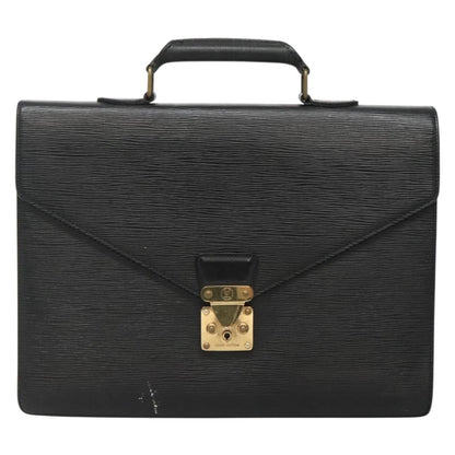 Louis Vuitton LOUIS VUITTON Epi Serviette Conseiller Business Bag Black M54422 LV Authentic bs28107
