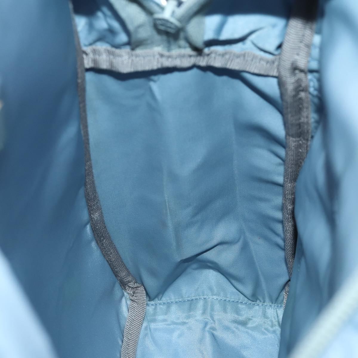 Prada PRADA Backpack Nylon Light Blue Silver Authentic 169576 Bag