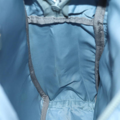 Prada PRADA Backpack Nylon Light Blue Silver Authentic 169576 Bag