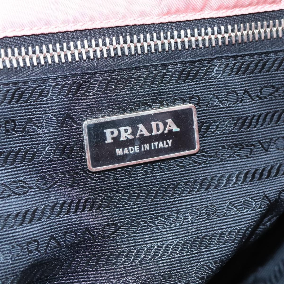 Prada PRADA Shoulder Bag Nylon Pink Authentic 107515