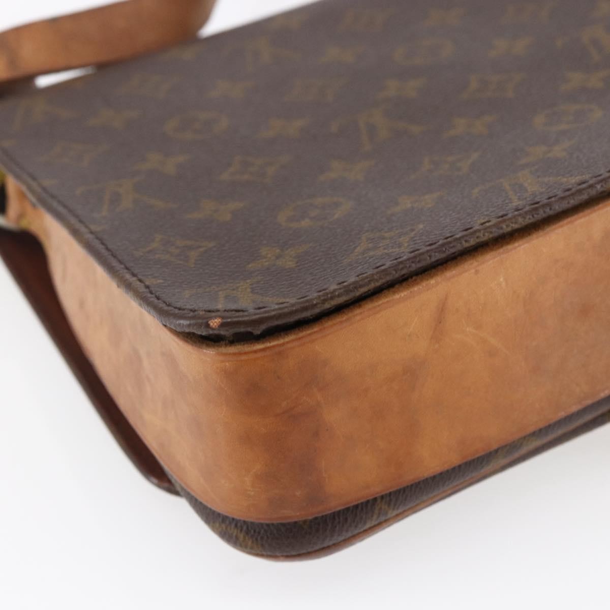Louis Vuitton LOUIS VUITTON Monogram Cartouchiere GM Shoulder Bag Vintage M51252 Authentic 145229