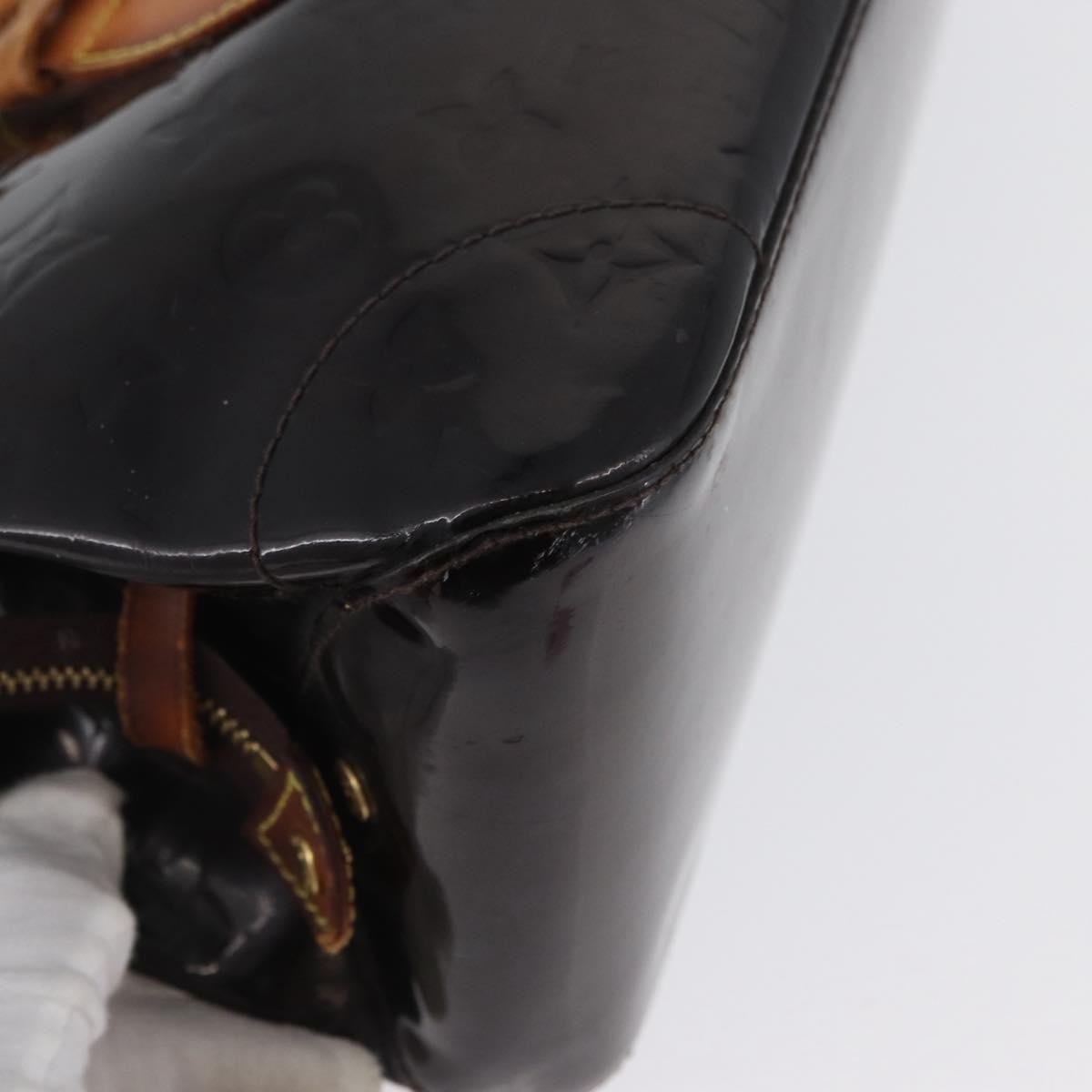 Louis Vuitton LOUIS VUITTON Monogram Vernis Rosewood Avenue Bag Amarante M93510 Authentic AMZ365