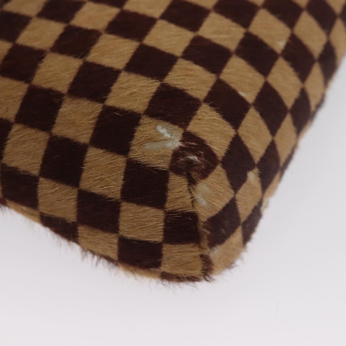 Louis Vuitton LOUIS VUITTON Damie sovage Gazelle Bag Harako leather Brown M92130 Authentic ka3269