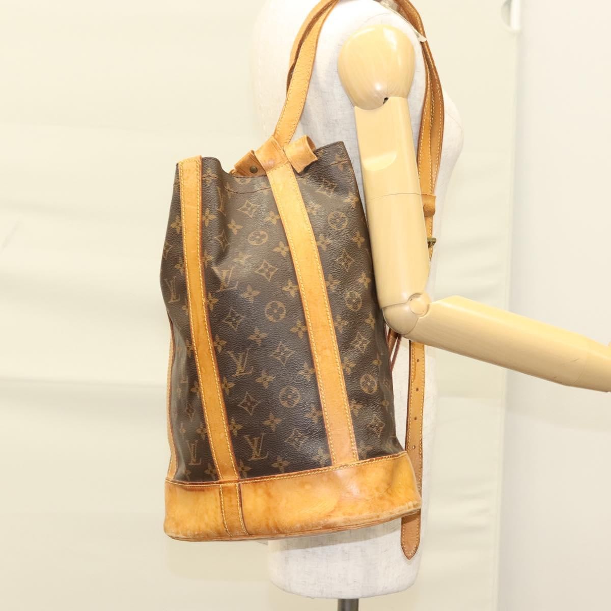 Louis Vuitton LOUIS VUITTON Monogram Randonnee PM Shoulder Bag M42243 LV Authentic bs27321