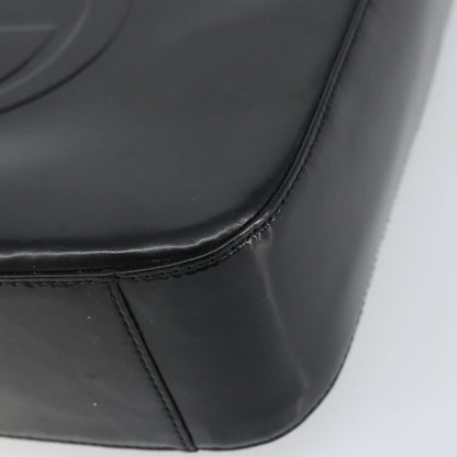 Gucci GUCCI Shoulder Bag Enamel Black 000 0506 Authentic ep12258