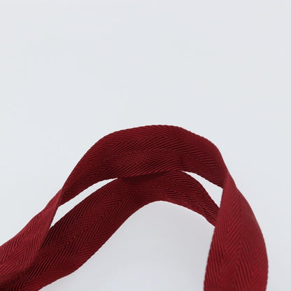 Prada PRADA Hand Bag Nylon Red Silver Authentic BA8645