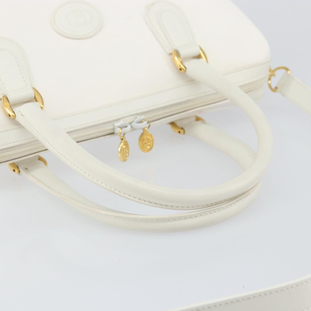Gucci GUCCI Micro GG Supreme Boston Bag PVC 2way White Gold 002 123 0167 Authentic BA6571