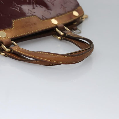 Louis Vuitton LOUIS VUITTON Vernis Blair MM Hand Bag 2way Rouge Favist M91690 LV Authentic EC506