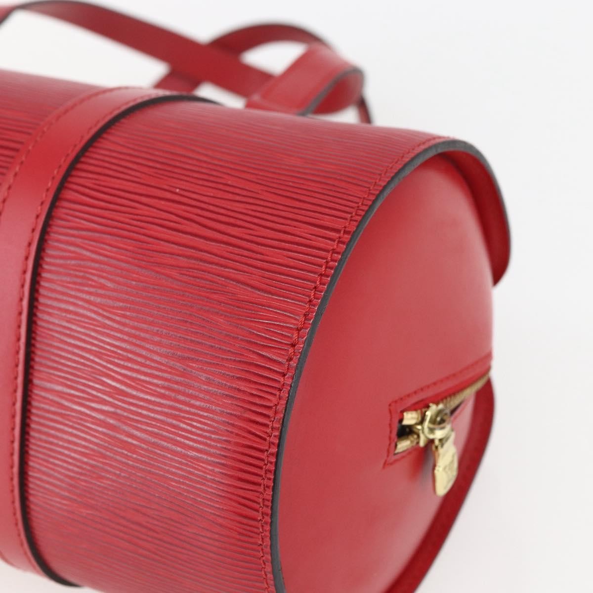 Louis Vuitton LOUIS VUITTON Epi Soufflot Hand Bag Red M52227 LV Authentic mr1713V