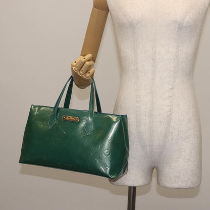 Louis Vuitton LOUIS VUITTON Vernis Wilshire Boulevard Bag Blue galatic M93646 LV Authentic BA6406