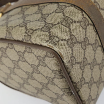 Gucci GUCCI GG Supreme Web Sherry Line Hand Bag PVC Beige 116 02 006 Authentic 162248