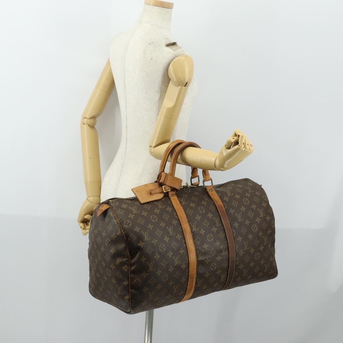 Louis Vuitton LOUIS VUITTON Monogram Keepall 50 Boston Bag M41426 LV Authentic 158747