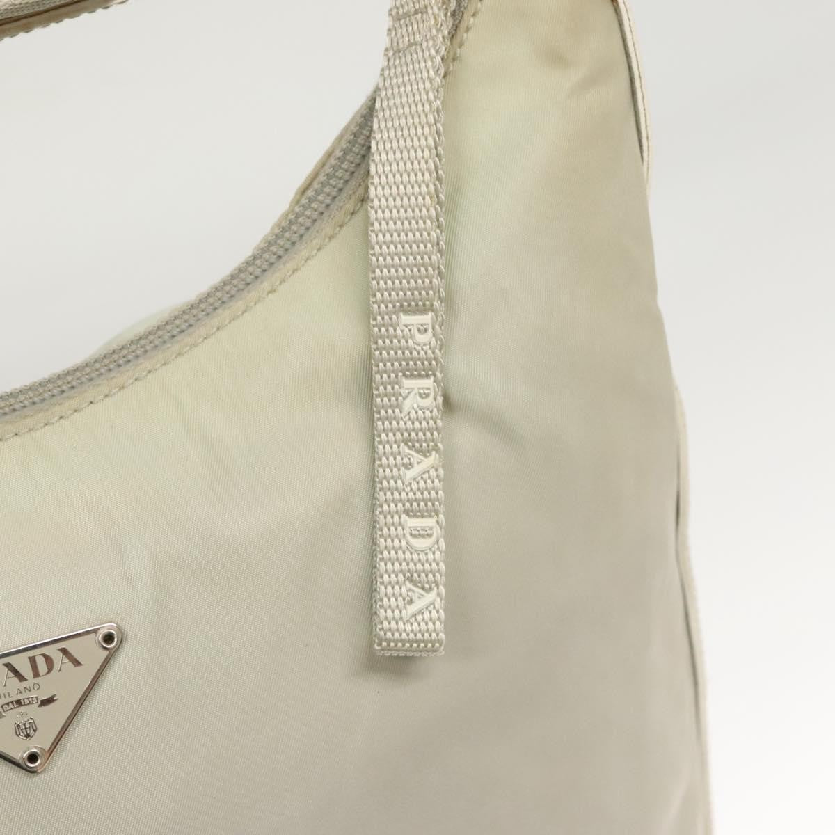 Prada PRADA Shoulder Bag Nylon Silver Gray Authentic 123869