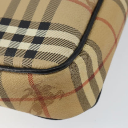 Burberrys Burberrys Nova Check Clutch Bag PVC Beige Gold Authentic ep11601