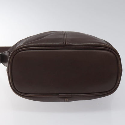 Coach Coach Shoulder Bag Leather Brown gold Authentic am8019