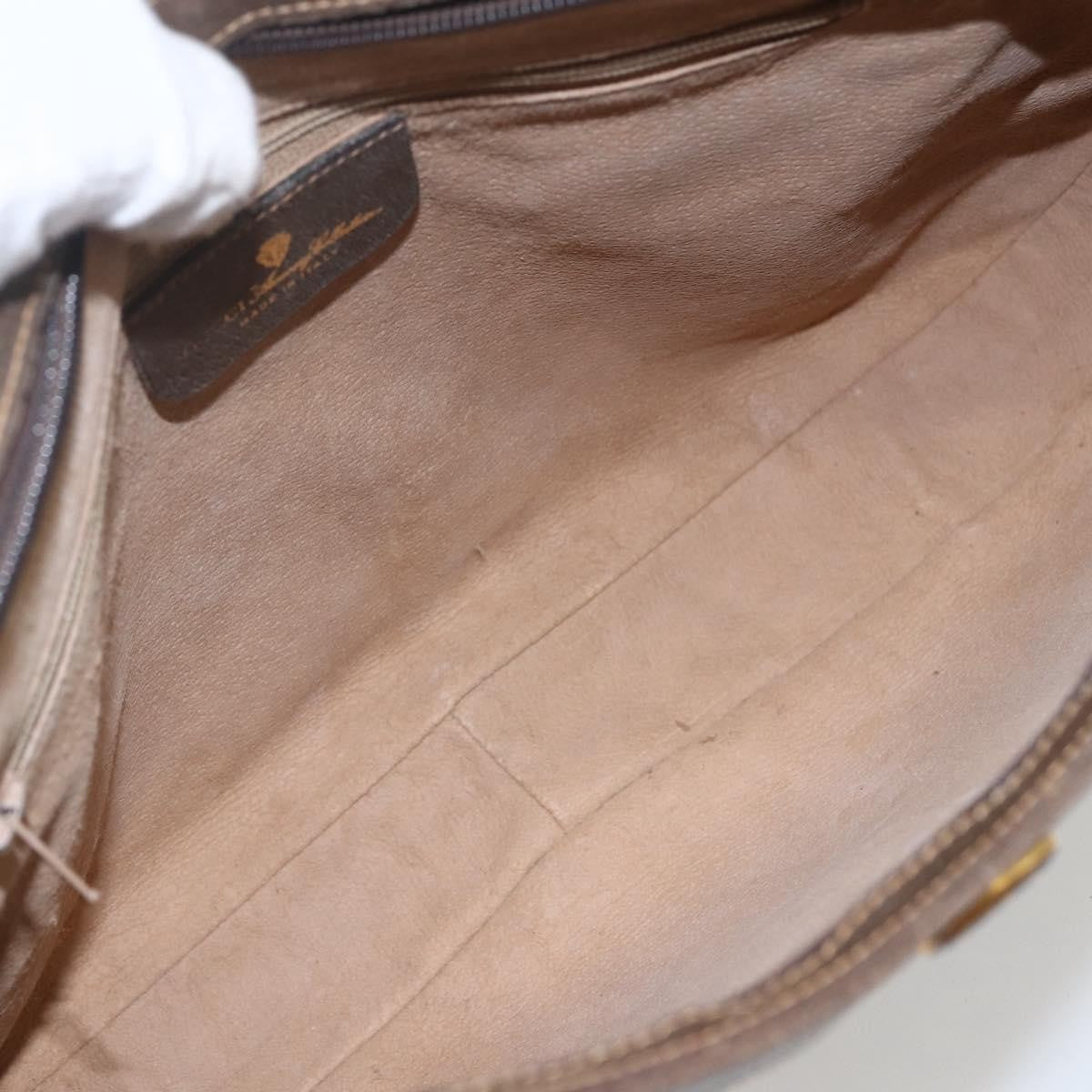 Gucci GUCCI GG Supreme Web Sherry Line Bag PVC Beige Gold 72 001 4467 Authentic 165194