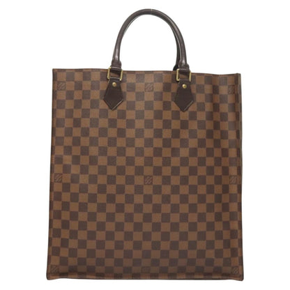 Louis Vuitton LOUIS VUITTON Damier Ebene Sac Plat Hand Bag N51140 LV Authentic 118710