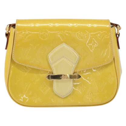 Louis Vuitton LOUIS VUITTON Vernis Bell Flower GM Shoulder Bag Broncorail M91706 Authentic BA9045