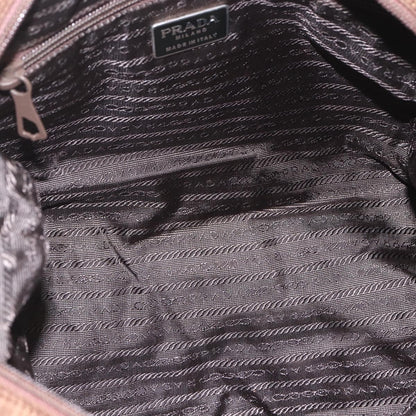 Prada PRADA Shoulder Bag Nylon Brown Authentic 162341