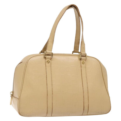 Celine CELINE Hand Bag Leather Beige Gold Authentic bs28305