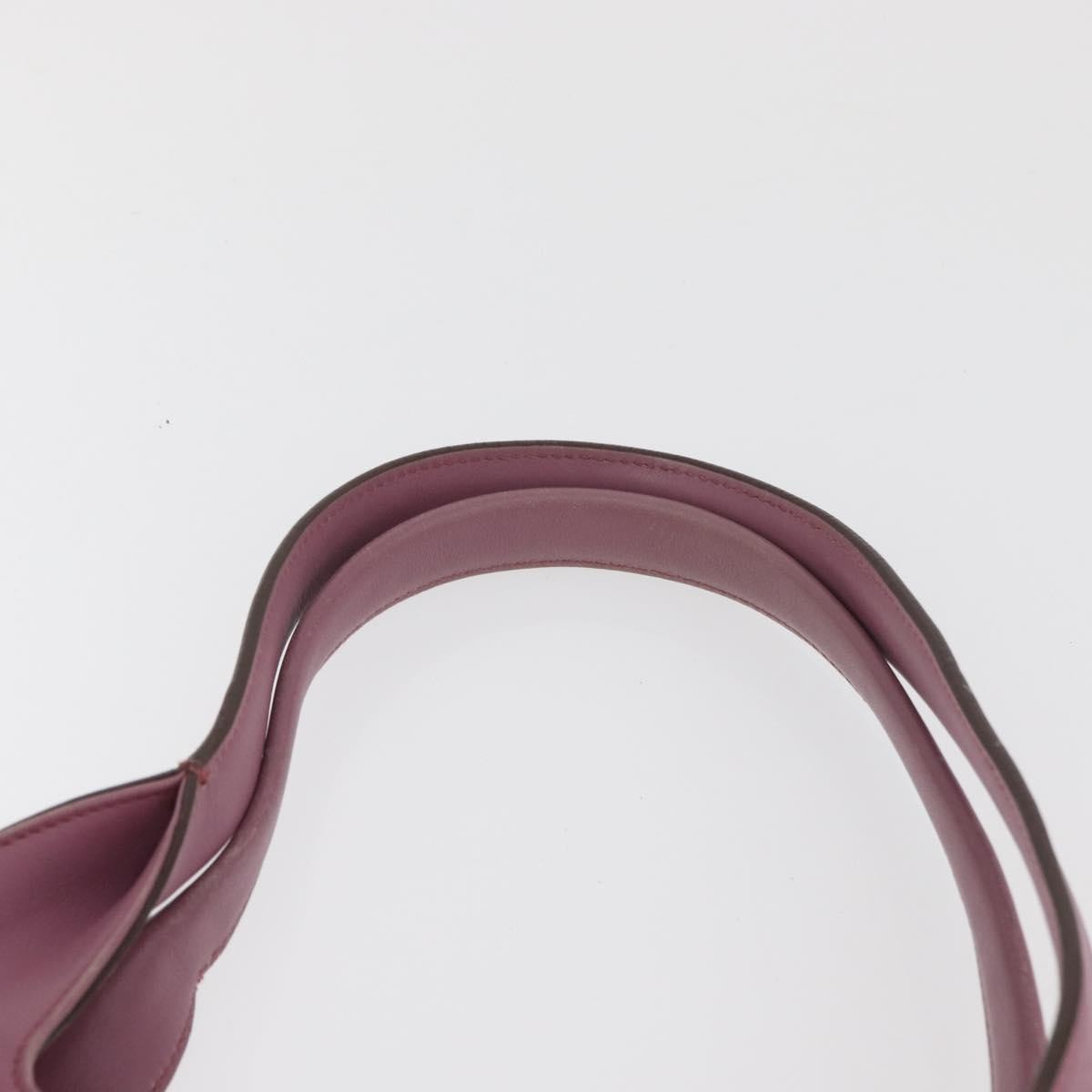 Salvatore Ferragamo Salvatore Ferragamo Gancini Tote Bag Leather Pink Silver Authentic BAZ427