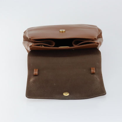 Loewe LOEWE Velazquez Hand Bag Suede Leather Brown Gold Authentic ep11077
