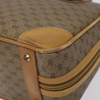 Gucci GUCCI Micro GG Supreme Hand Bag PVC Beige Gold 000 39 0030 Authentic BA2146