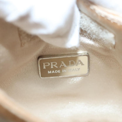 Prada PRADA Hand Bag Vinyl Clear Beige Authentic 118773
