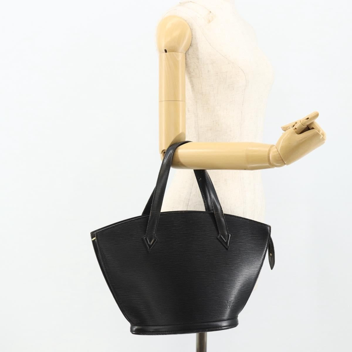 Louis Vuitton LOUIS VUITTON Epi Saint Jacques Hand Bag Black M52272 LV Authentic 175051