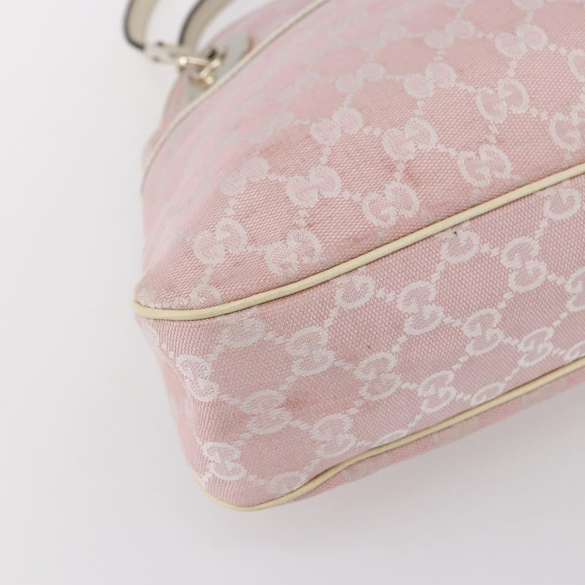 Gucci GUCCI GG Canvas Tote Bag Pink Gold 121023 Authentic ep11753