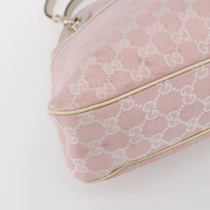 Gucci GUCCI GG Canvas Tote Bag Pink Gold 121023 Authentic ep11753