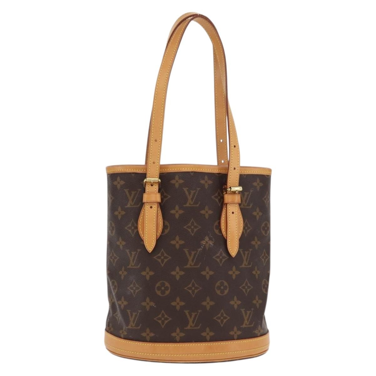 Louis Vuitton LOUIS VUITTON Monogram Bucket PM Shoulder Bag M42238 LV Authentic am9732