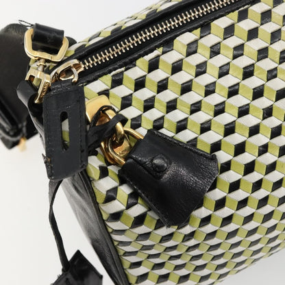 Prada PRADA Shoulder Bag Leather Yellow Gold Authentic bs35156