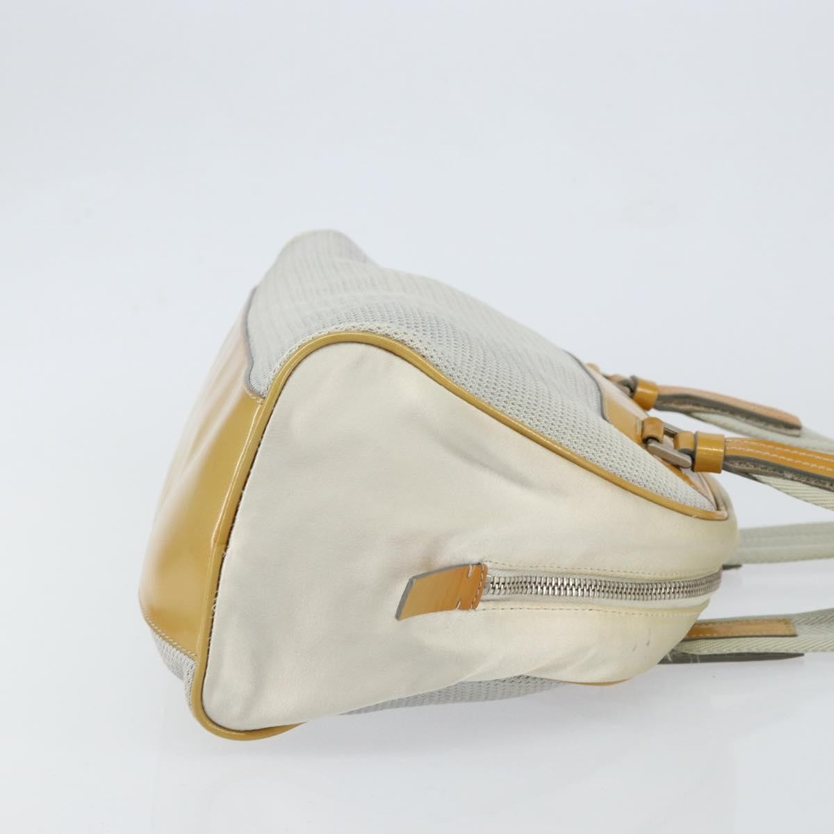 Prada PRADA Tote Bag Nylon Silver Authentic bs30636